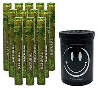 Herb Airtight Container Fresh Kettle with Cyclones Natural Hemp Cones 12 Count DC Crafts Nation- Happy Face