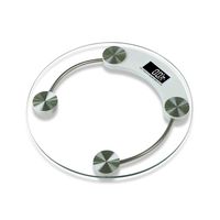 TOPmountain Precision Digital Clear Glass Bathroom Scale, 400 Lbs/180Kg Capacity