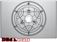 FMA Human Transmutation Circle - Black Decal for Macbook or Laptop