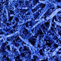 Gift Wrap Crinkle & Filler Paper Shred (Royal Blue Shred 8 oz)