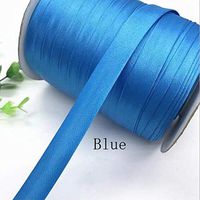 MOPOLIS 15mm width Satin Edge strip Cloth cheongsam clothes color Brocade ribbon DIY | Color - Blue