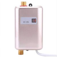 3400W Instantaneous Water Heater Instant Electric Tankless Water Heater Instant Electric Water Heating Shower 3 seconds ho,Black