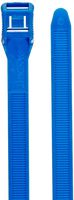 Panduit IT9115-CUV6B In-Line Cable Tie, Weather Resistant Nylon 6.6, UV Cobalt Blue, 124 Min Tensile Strength, 4.53" Max Bundle Diameter, 0.065" Thickness, 0.350" Width, 15.3" Length (Pack of 100)