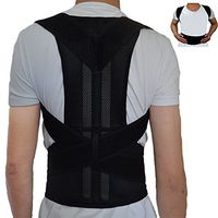 Comfort Back Support Adjustable Posture Corrector Improve Bad Posture Pain Relief for Men Women (L)