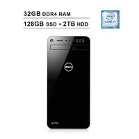 2019 Newest Dell XPS 8930 Desktop (8th Gen Intel 6-Core i7-8700 up to 4.6 GHz, 32GB RAM, 128GB SSD (Boot) + 2TB HDD, NVIDIA GeForce GTX 1060 6GB, WiFi, Bluetooth, HDMI, DVD, Windows 10 Home)