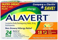 Alavert 24 Hour Orally Disintegrating Tablets Citrus Burst 18 Tablets