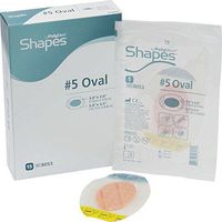 Ferris Shapes Oval Film Island Wound Dressing, Sterile, Foam, 5.0' X 3.5' Adhesive, 3.0' X 2.0' Pad, 8053 (Box of 15)