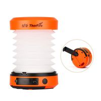 ThorFire LED Camping Lantern Lights Hand Crank USB Rechargeable Lanterns Collapsible Mini Flashlight Emergency Torch Night Light Tent Lamp for Camping Hiking Tent Garden Patio - CL01