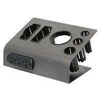 Saloniture Tabletop Hair Iron & Blow Dryer Holder - Salon Appliance Stand w/ 3 Outlets