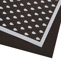 Floral Wrapping Paper, White Border Kraft Paper Floral Print Wrapper Teachers' Day Flowers Packaging Material 5858CM (Color : #3)