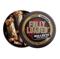Fully Loaded Chew Tobacco and Nicotine Free Straight Bullseye Pouches Authentic Flavor, Chewing Alternative