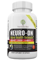 Premium Brain Supplement, Brain Booster, Promotes Focus, Clarity, Memory & Brain Cognitive Function - Physician Formulated Mood Nootropic Stack with Ginkgo Biloba, St. John's Wort* - 30 Day Supply