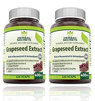 Herbal Secrets Grapeseed Extract 400mg 120 Capsules (Pack of 2)