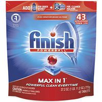 Finish - Max in 1 - 43ct - Dishwasher Detergent - Powerball - Dishwashing Tablets - Dish Tabs - Packaging May Vary