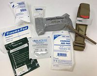 Hemorrhage Control IFAK - Trauma Pack with Tourniquet + Combat Bandage + Trauma Dressing + Chest Seal (Deluxe - Best Sellers Plus)