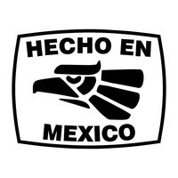 Hecho En Mexico Banner Black Vinyl Decal Sticker for 13" Macbook Apple Laptop Computer