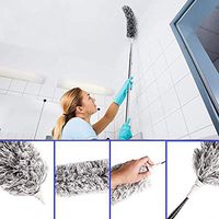 Motop Dust Cleaner - Retractable Gap Dust Cleaning Artifact - Good Grips Microfiber Cleaning Brush Hand Duster, Removable and Washable Telescopic Dust Collector for Home Bedroom Kitchen