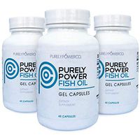 Purely Power Fish Oil: A Superior Fish Oil with Omega 3 Fatty Acids, EPA and DHA, Burpless 1000mg Softgels, 180ct