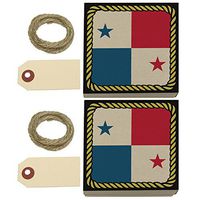 Flag of Panama Kraft Gift Boxes Set of 2