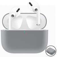 UPOLS Compatible with Apple AirPods Pro Case Cover, 2019 Release Airpod Case Protective, Bounce Carrying Case Protection AirPods Pro Charging Case Soft Slim Silicone Skin (Light Grey)