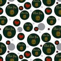 GRAPHICS & MORE Olive You I Love You Funny Premium Gift Wrap Wrapping Paper Roll