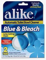 alike Automatic Toilet Bowl, Cleaner Tabs, 1.75 Ounce, 2 Count