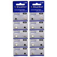 BlueDot Trading AG0 batteries, 20 Count