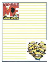 Kid's Despicable Me Minion Mayhem Line Stationery Paper 26 Sheets