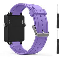 Eway Compatible Garmin vivoactive Band,Soft Silicone Replacement Band for Garmin vivoactive Watch,Not fit Garmin vivoactive hr (Lilac)