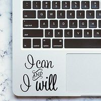 I Can I Will Motivation Quote Decal Laptop Trackpad Sticker for MacBook Pro Air Retina 11 12 13 15 inch Mac Book Touchpad Skin
