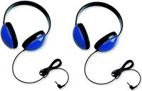 Califone 2800-BL Listening First Headphones for Classroom, Computer Labs (Blue) (Set of 2)