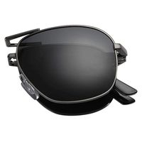 KCPer Metal Alloy Frame Folding Compact Pocket Aviator Sunglasses Unisex Summer Polarized Sunglasses Eyewear