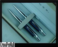 Cross Compact Havana Blue Lacquer and Extremely Polished Appointments Pen and Continuous twist 0.9mm Pencil Set