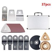 37pcs/set Power Tool Oscillating Accessories Saw Blades with Sander Paper for Cutting or Polishing Fit for Fein and more