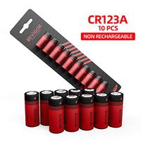 Bevigor CR123a 3v Lithium Batteries(10-Pack),1500mAh 3V Long Lasting Lithium Battery Photo Size Batteries for Arlo, Flashlight etc