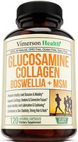 Glucosamine Sulfate Collagen Chondroitin Supplement with Boswellia, MSM, Bromelain, Quercetin and Methionine. Joint Support for Mobility. Aids Healthy Muscle, Cartilage, Bones, Hair, Skin and Nails