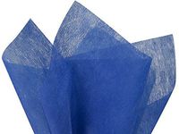 Pack Of 100, Sapphire Blue Non-Woven Fiber Tissuee Sheets 20" x 26" Reusable & 100% Polyester