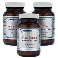 Metagenics Mag Citrate Magnesium with Calcium 120 Tablets - 3-Pak