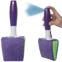 2 Pack Cleaning Cloth Pad Brush Removable Spray Handle Glass Car Windshield Windows