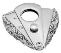 Xikar Xi3 3D Mayan Double Guillotine Cigar Cutter, Cuts Up to 58 Ring Gauge Cigars
