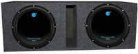 Planet Audio 12" 3600W DVC Subwoofer AC12D (2)+Dual 12" Vented Sub Box Enclosure