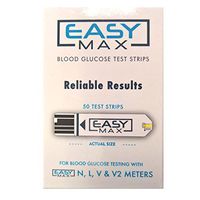 EASYMax Blood Glucose Test Strips Mail Order box 50 Ct.