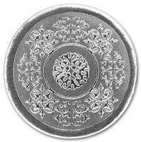 EGP Round Medallion Seals, 25 Count, 1 Inch, Silver