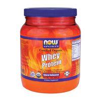 Now Foods Whey Protein Natural Unflavored, Organic - 1 lb. 2 Pack