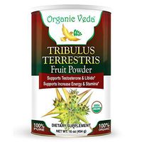 Organic Tribulus Terrestris Powder 1 Lb. USDA Certified Organic. Raw Organic Super Food Supplement.