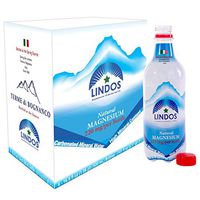 Lindos Magnesium Drink, 16.9 Ounce Bottles | 220 Milligrams Magnesium | High Mineral Content | Supports Health and Wellness, Metabolism, Energy Creation, Muscle Recovery, Cramps (2 Cases)