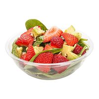 Cold Salad Bowl - PET Plastic Salad Bowl - Clear - 17.6 oz - Durable & Recyclable - 200ct Box - Restaurantware
