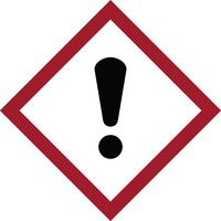 Brady 118859 Vinyl GHS Acute Toxic Picto Labels , Black/Red On White,  2" Width x 2" Height,  Pictogram "Acute Toxic" (4 Labels per Card, 1 Card per Package)