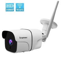 Outdoor Security Camera, ICAMER HD 1080P Wireless Surveillance Camera with Waterproof IP66 Motion Detection Night Vision, Outdoor WiFi IP Camera with iOS/Android App Remote View