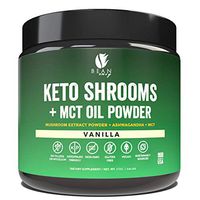 Bean Envy Keto Shrooms – Mushroom Extract Root Powder + MCT Oil Powder + Ashwagandha – Perfect for Keto, Immunity Boost, Weight Loss and Stress Management - Vanilla